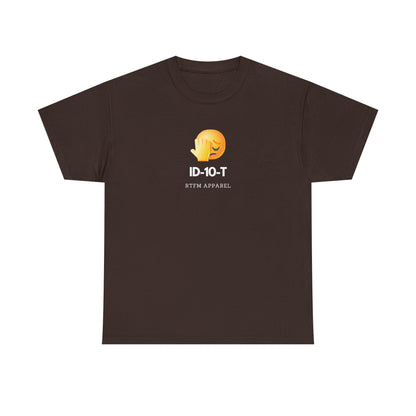 ID-10-T Funny Tech Humor T-Shirt For IT Professionals And Geeks
