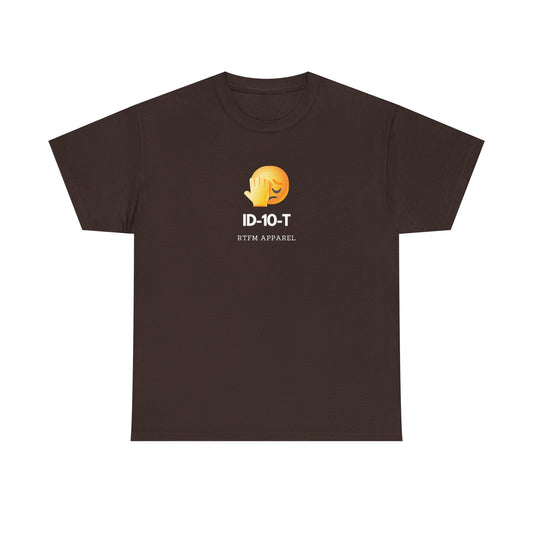 ID-10-T Funny Tech Humor T-Shirt For IT Professionals And Geeks