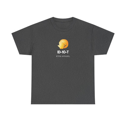 ID-10-T Funny Tech Humor T-Shirt For IT Professionals And Geeks