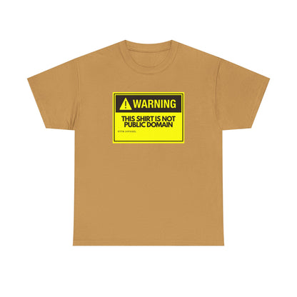Warning This Shirt Is Not Public Domain Funny Sysadmin IT Tech Geek Gift