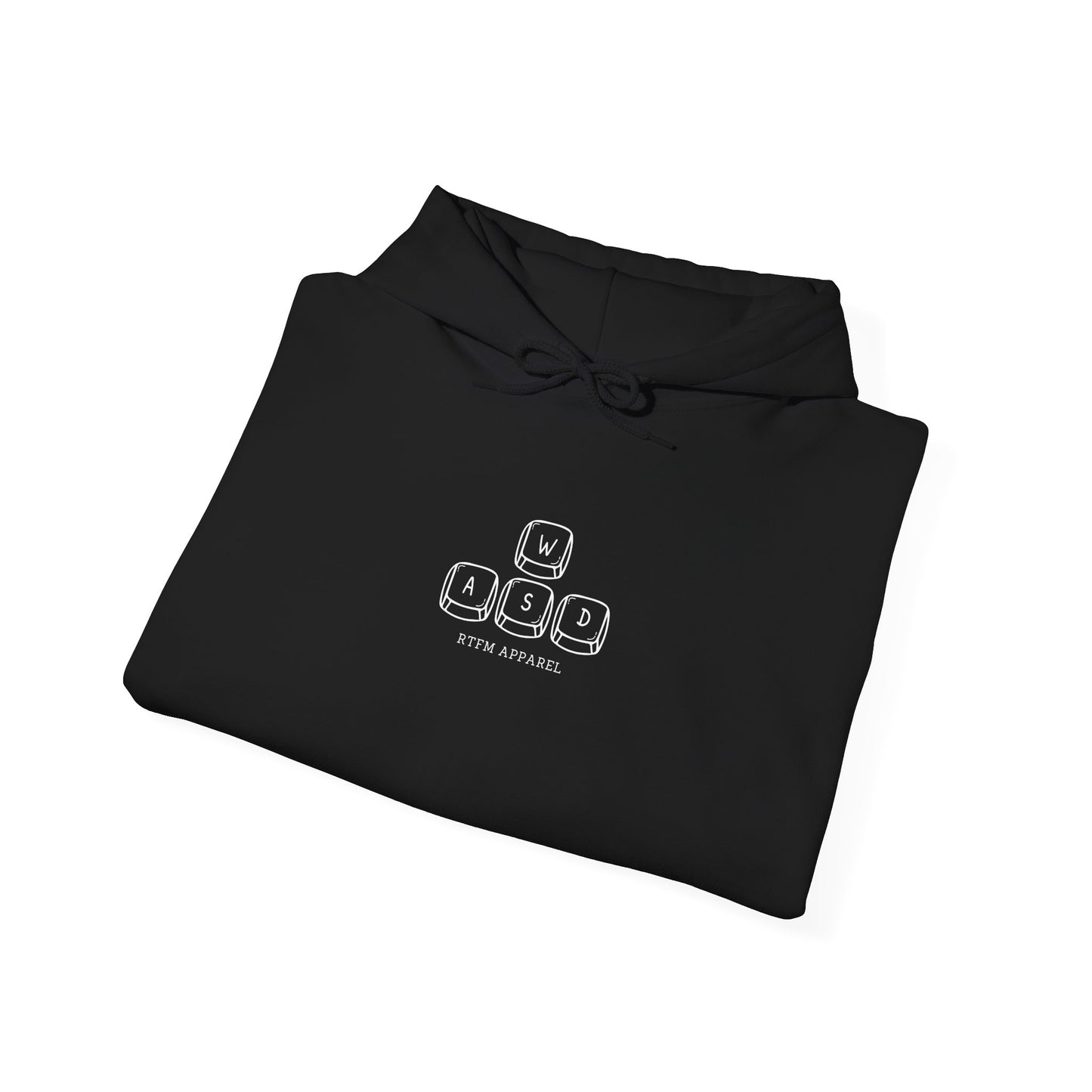 WASD Gaming Keyboard RTFM Apparel Hoodie For Gamers And Tech Lovers