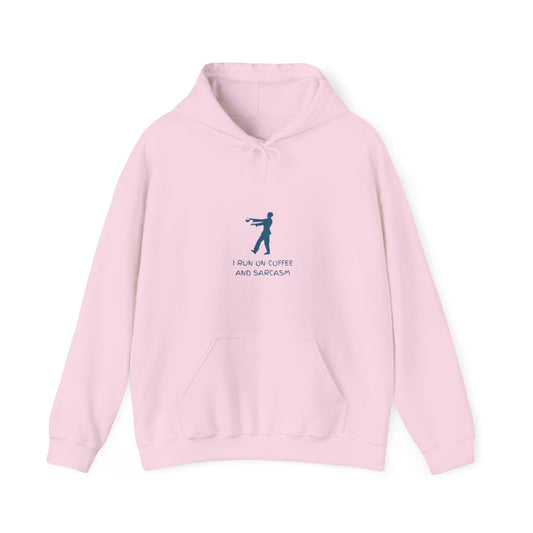 I Run On Coffee And Sarcasm - Funny Tech Geek Humor Hoodie