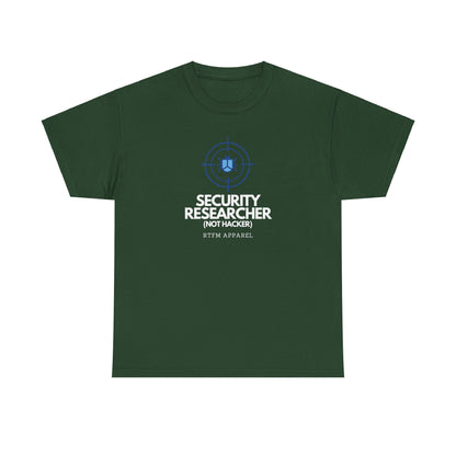 Security Researcher Not Hacker RTFM Apparel Funny Tech T-Shirt 2025