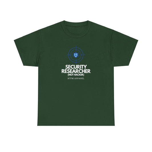 Security Researcher Not Hacker RTFM Apparel Funny Tech T-Shirt 2025