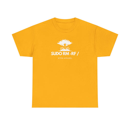 Sudo RM -RF / Explosion Fun T-Shirt - Sysadmin Linux Geek Humor 2025