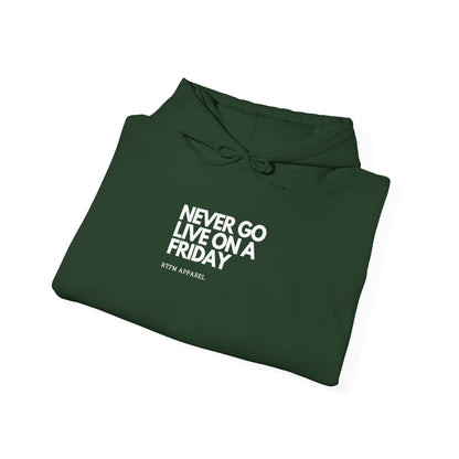 Never Go Live On A Friday — DevOps Hoodie