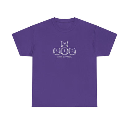 Funny WASD Gaming Keyboard RTFM Apparel T-Shirt For Tech Geeks
