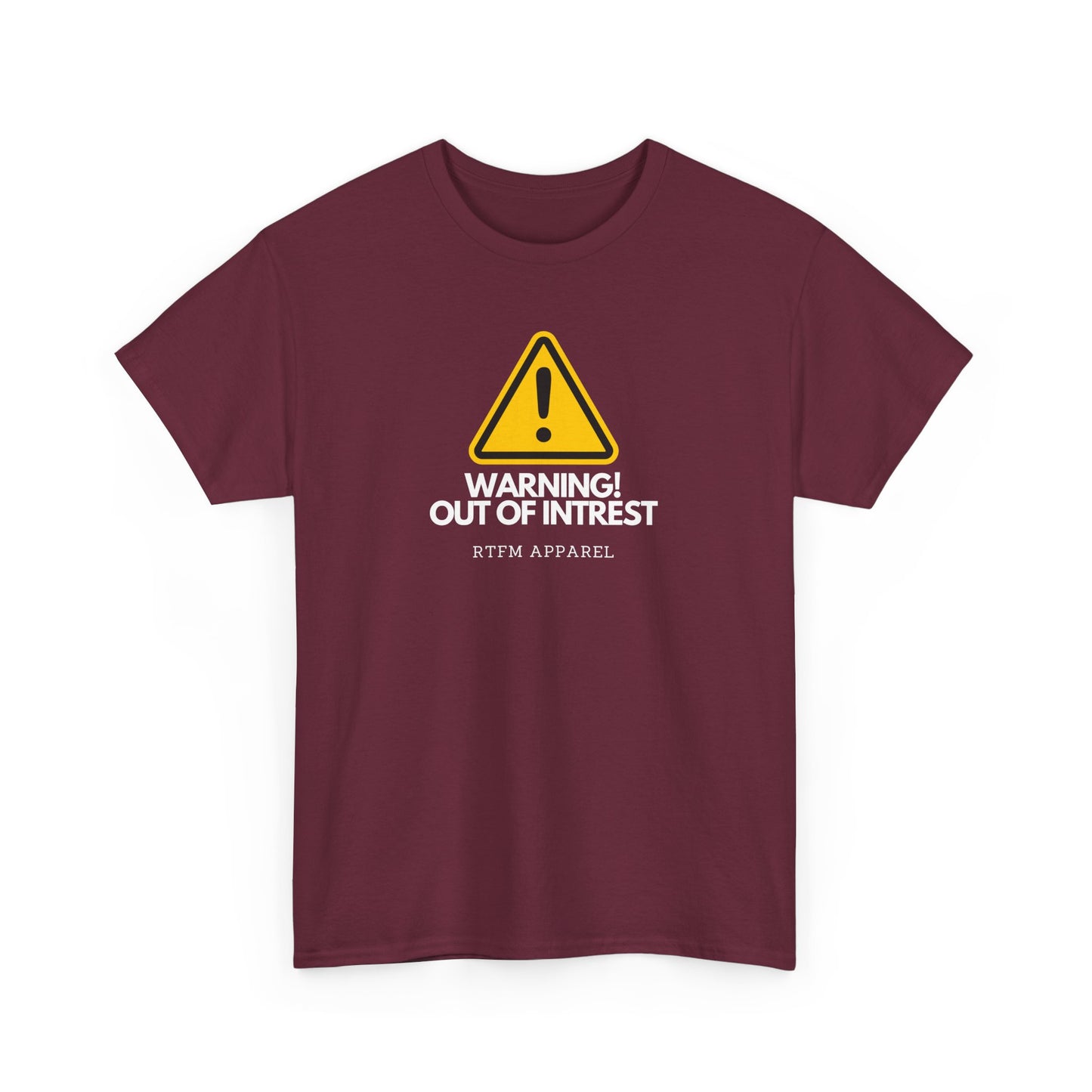 Warning Out Of Interest Funny Tech Humor IT Geek Tshirt For Developers
