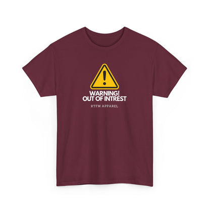Warning Out Of Interest Funny Tech Humor IT Geek Tshirt For Developers