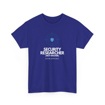 Security Researcher Not Hacker Bug RTFM Apparel Cybersecurity