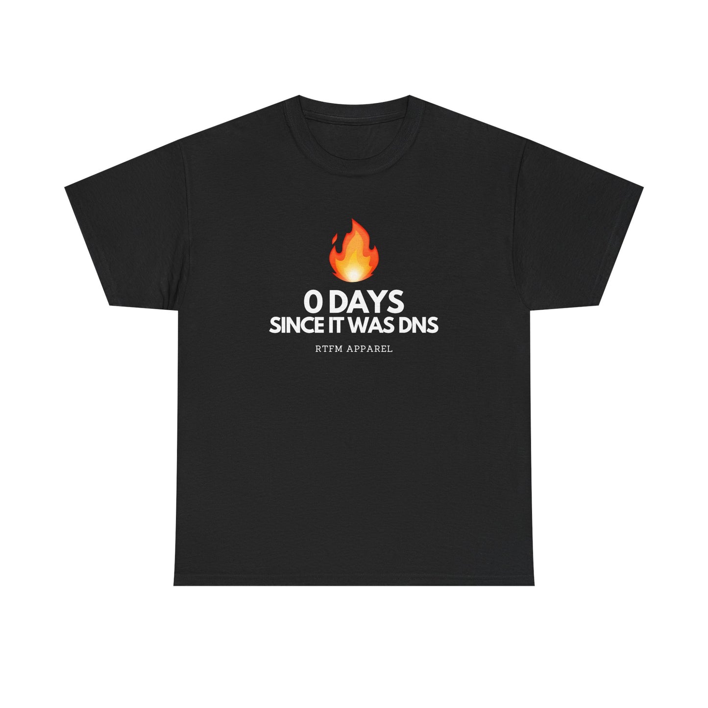 0 Days Since It Was DNS - Tech Humor, Sysadmin, IT, Network, Funny, Geek Quote Tee
