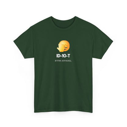 ID-10-T Funny Tech Humor T-Shirt For IT Professionals And Geeks