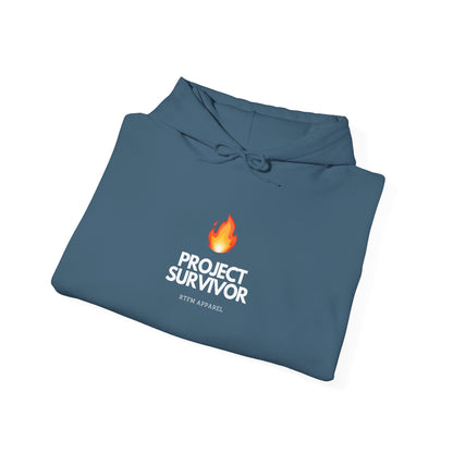 Project Survivor Hoodie RTFM Apparel Flame Design - IT, Tech, Cybersecurity Geek Humor 2025