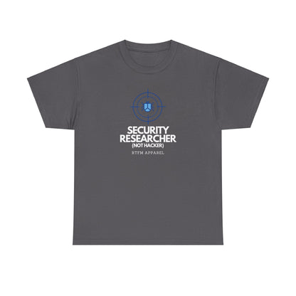 Security Researcher Not Hacker RTFM Apparel Funny Tech T-Shirt 2025