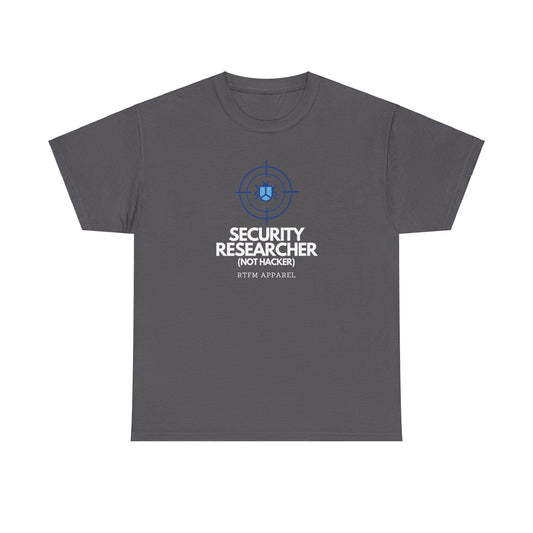 Security Researcher Not Hacker RTFM Apparel Funny Tech T-Shirt 2025