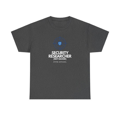 Security Researcher Not Hacker RTFM Apparel Funny Tech T-Shirt 2025