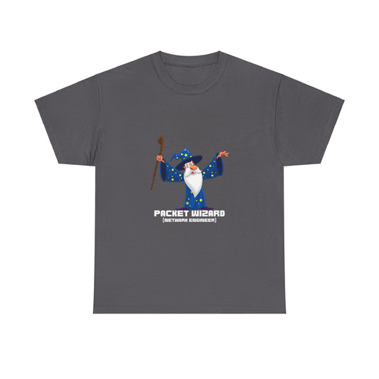 Packet Wizard Network Engineer Funny Tech Geek T-Shirt