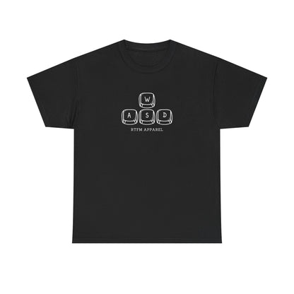 Funny WASD Gaming Keyboard RTFM Apparel T-Shirt For Tech Geeks