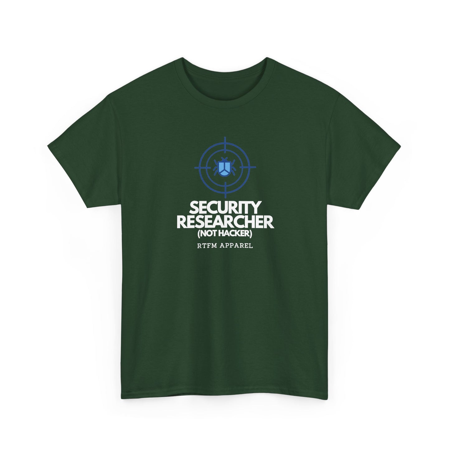 Security Researcher Not Hacker Bug — Cybersecurity Tee