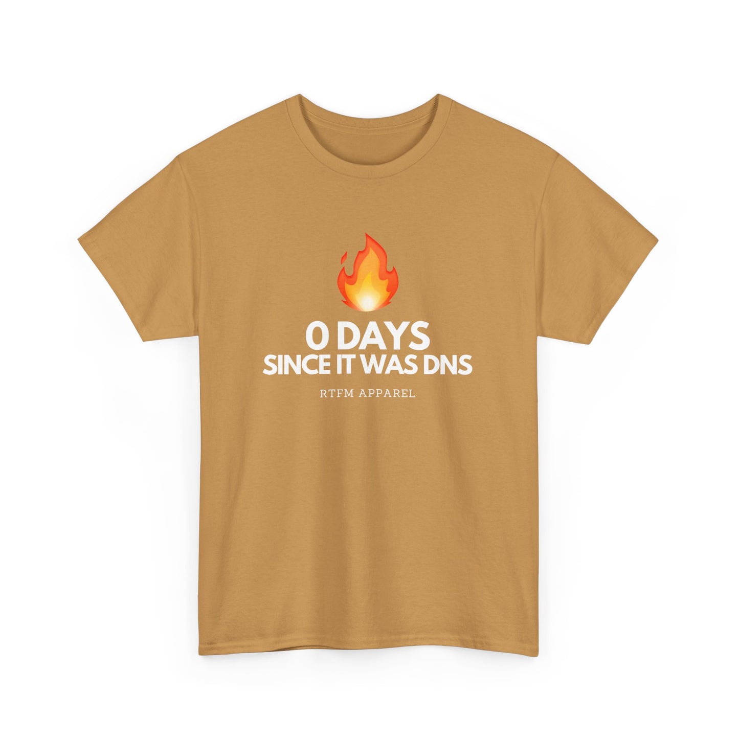 0 Days Since It Was DNS - Tech Humor, Sysadmin, IT, Network, Funny, Geek Quote Tee