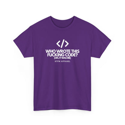 Who Wrote This Code? Oh — Developer Tee