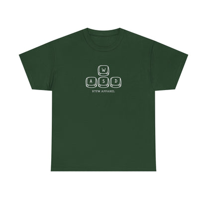 Funny WASD Gaming Keyboard RTFM Apparel T-Shirt For Tech Geeks