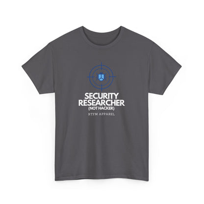 Security Researcher Not Hacker RTFM Apparel Funny Tech T-Shirt 2025