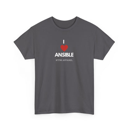 I Love Ansible RTFM Apparel Funny T-Shirt For DevOps, Sysadmin, IT Tech