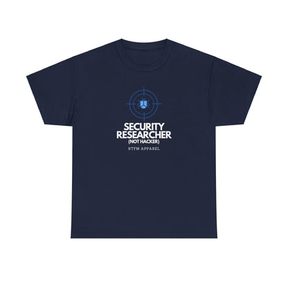 Security Researcher Not Hacker RTFM Apparel Funny Tech T-Shirt 2025