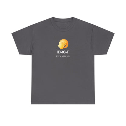 ID-10-T Funny Tech Humor T-Shirt For IT Professionals And Geeks