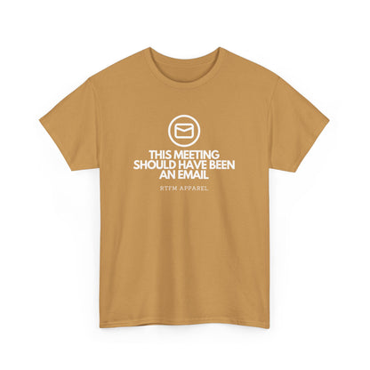 This Meeting Should Have Been An Email - RTFM Apparel, Tech Humor T-Shirt 2025