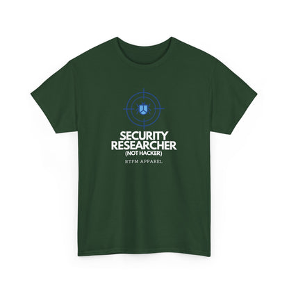 Security Researcher Not Hacker Bug RTFM Apparel Cybersecurity