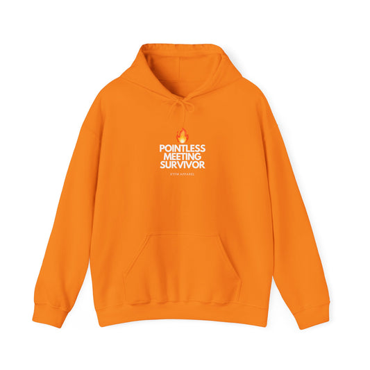 Pointless Meeting Survivor Hoodie - IT Humor, Tech Wear, Sysadmin, Developer Gift 2025