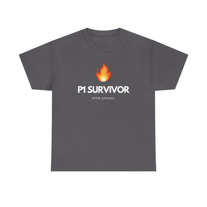P1 Survivor T-Shirt - RTFM Apparel Funny IT, Tech, Cybersecurity, Geek Humor