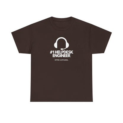 #1 Helpdesk Engineer Headset — IT Support Tee