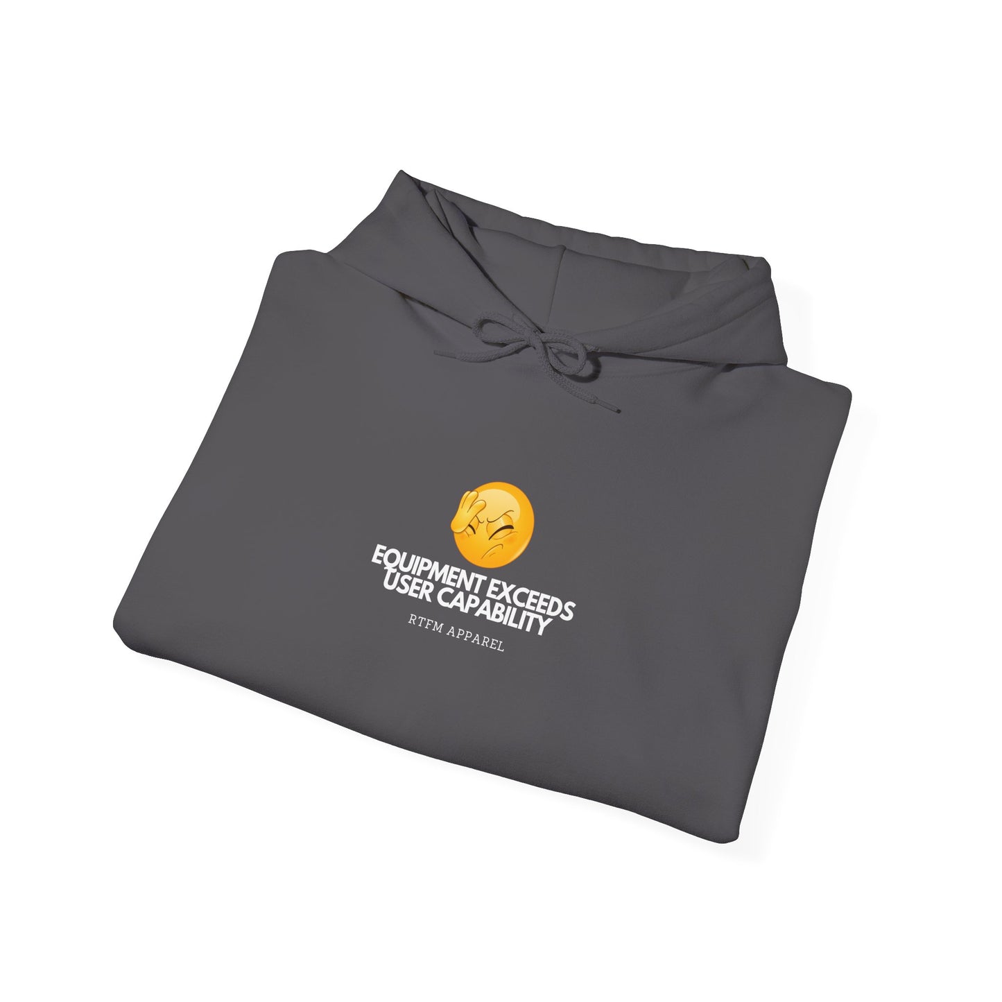Equipment Exceeds User Capability – Humorous Tech Hoodie, RTFM Apparel 2025