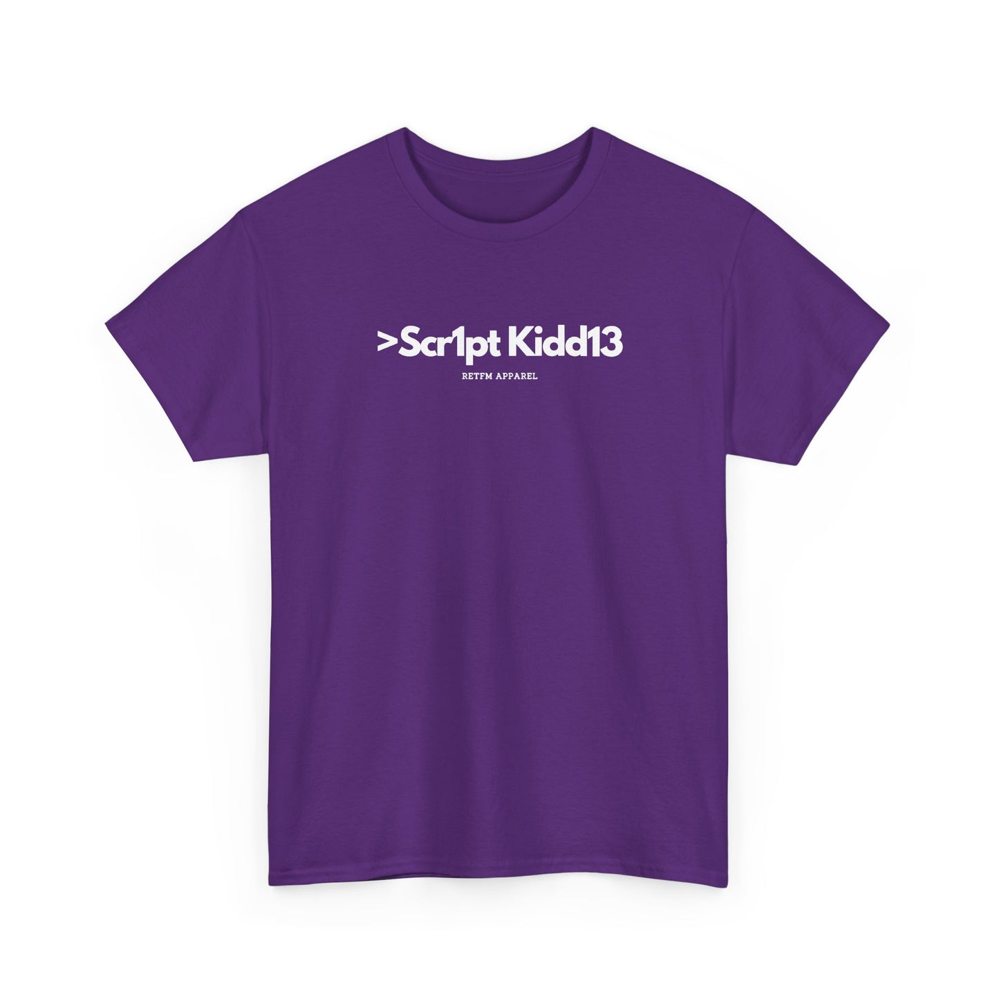 Script Kiddie RETFM Apparel Cyber Security Geek Humour — Tee