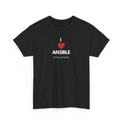 I Love Ansible RTFM Apparel Funny T-Shirt For DevOps, Sysadmin, IT Tech