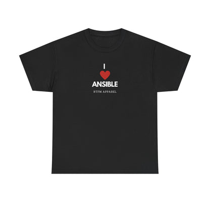 I Love Ansible RTFM Apparel Funny T-Shirt For DevOps, Sysadmin, IT Tech