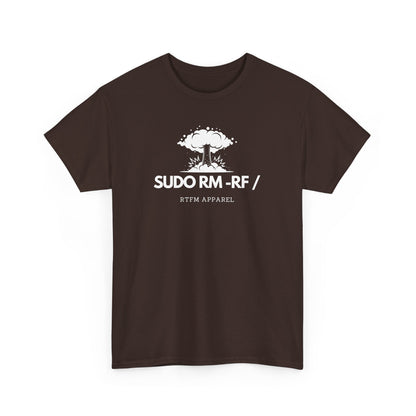 Sudo RM -RF / Explosion Fun T-Shirt - Sysadmin Linux Geek Humor 2025