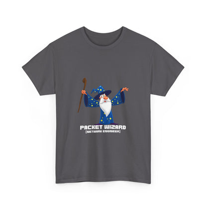 Packet Wizard Network Engineer Funny Tech Geek T-Shirt