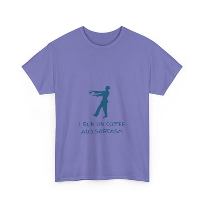 I Run On Coffee And Sarcasm - Funny Tech Geek Humor Tee
