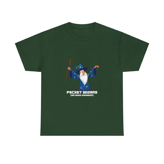 Packet Wizard Network Engineer Funny Tech Geek T-Shirt