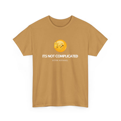 It's Not Complicated Emoji Humor RTFM Apparel - Tech, IT, Sysadmin, Network Admin