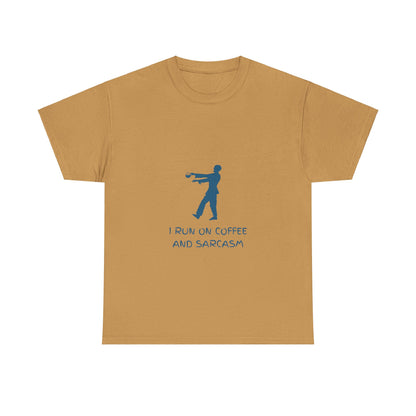 I Run On Coffee And Sarcasm - Tech, IT, Cyber Security, Geek Humor T-Shirt