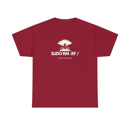 Sudo RM -RF / Explosion Fun T-Shirt - Sysadmin Linux Geek Humor 2025