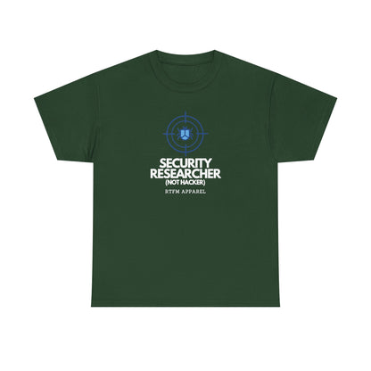 Security Researcher Not Hacker — Cybersecurity Tee