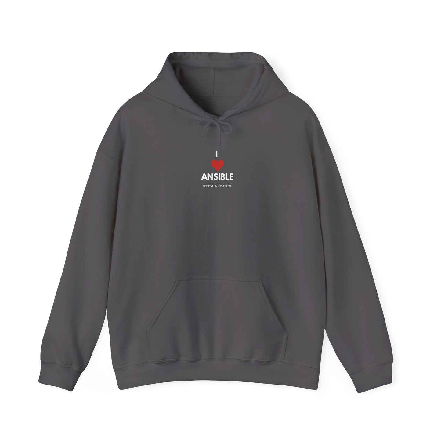I Love Ansible RTFM Apparel Funny Hoodie For DevOps, Sysadmin, IT Tech