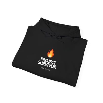 Project Survivor Hoodie RTFM Apparel Flame Design - IT, Tech, Cybersecurity Geek Humor 2025