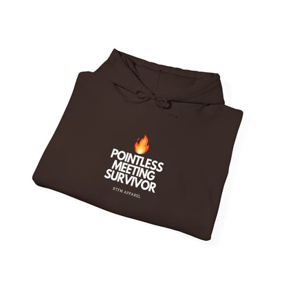 Pointless Meeting Survivor Hoodie - IT Humor, Tech Wear, Sysadmin, Developer Gift 2025